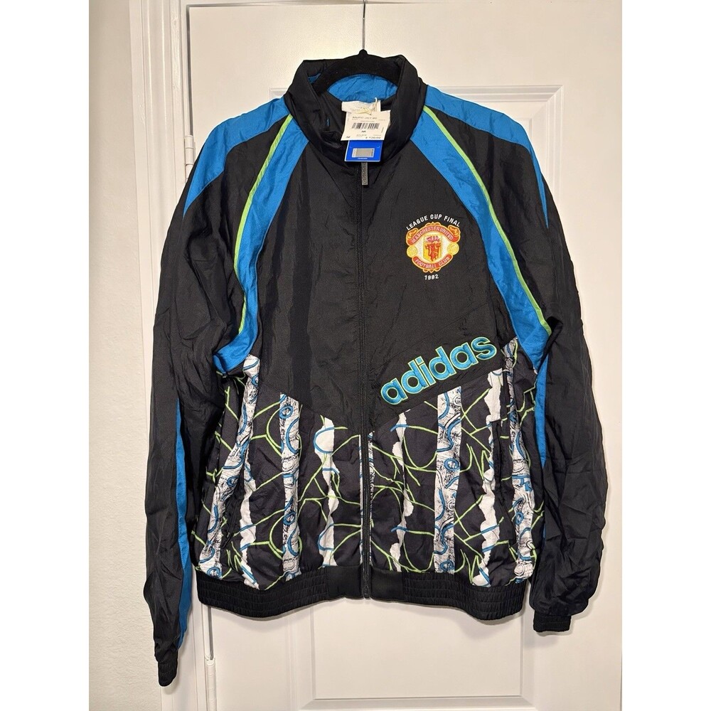 Adidas Manchester United Jacket Mens Medium KD5815 1992 League Cup Final Vintage